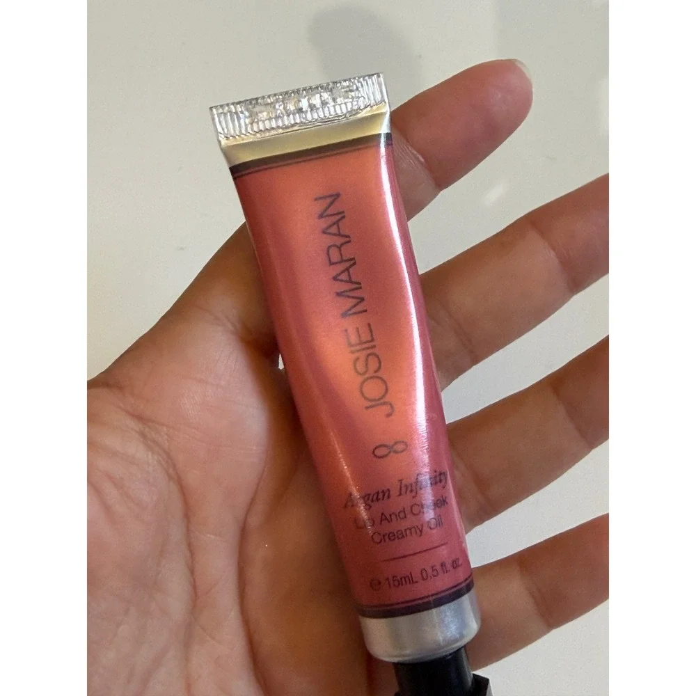 Josie Maran Argan Infinity Lip and Cheek Creamy Oil Forever Rose 15mL 0.5oz